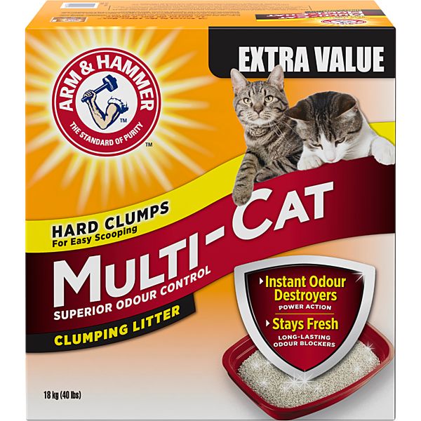 Arm &amp; Hammer Multi-Cat Clumping Litter 18KG | Cat