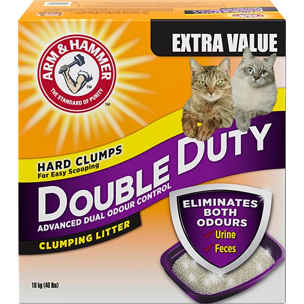 Arm &amp; Hammer Double Duty Clumping Litter 18KG | Cat