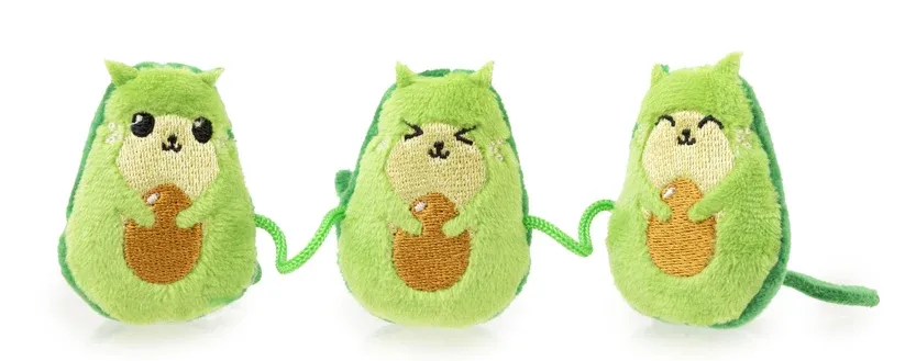 FuzzYard - Avacatos Trio Plush Cat Toy