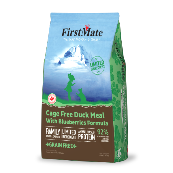 FirstMate Cat LID GF Duck  Blueberries 4lb
