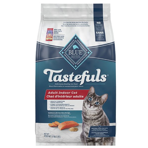 Blue Cat Tastefuls Adult Indoor Salmon &amp; Brown Rice 7 lb