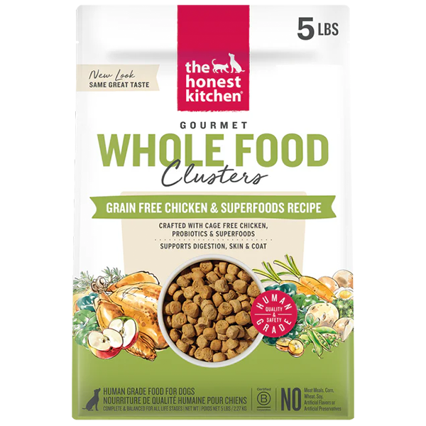 Honest Kitchen Dog Whole Food Clusters GF Chicken 5 lb