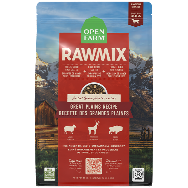Open Farm Dog RawMix Ancient Grain Great Plains 20 lb