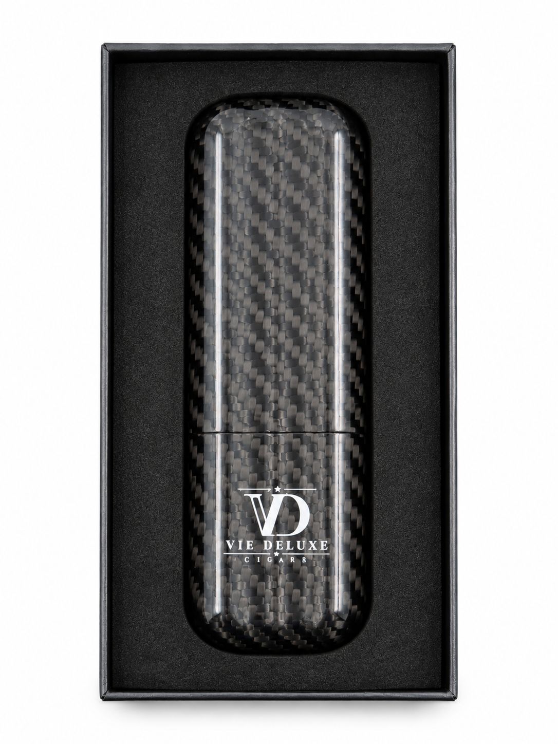 Vie Deluxe - 2 Finger Custom Carbon Fiber Cigar Case