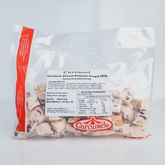 Cranberry Almond Pistachio Nougat - 500g