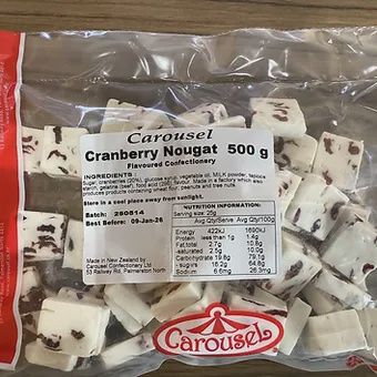 Cranberry Fruit Nougat - 500g