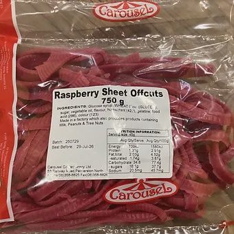 Raspberry Sheet Offcuts - 750g