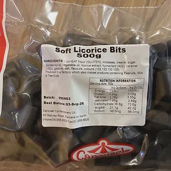 Soft Licorice Bits - 500g