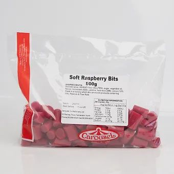 Soft Raspberry Bits - 500g