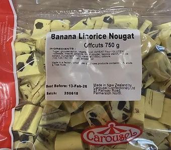 Banana Licorice Nougat Offcuts - 750g