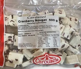 Cranberry Fruit Nougat - 500g