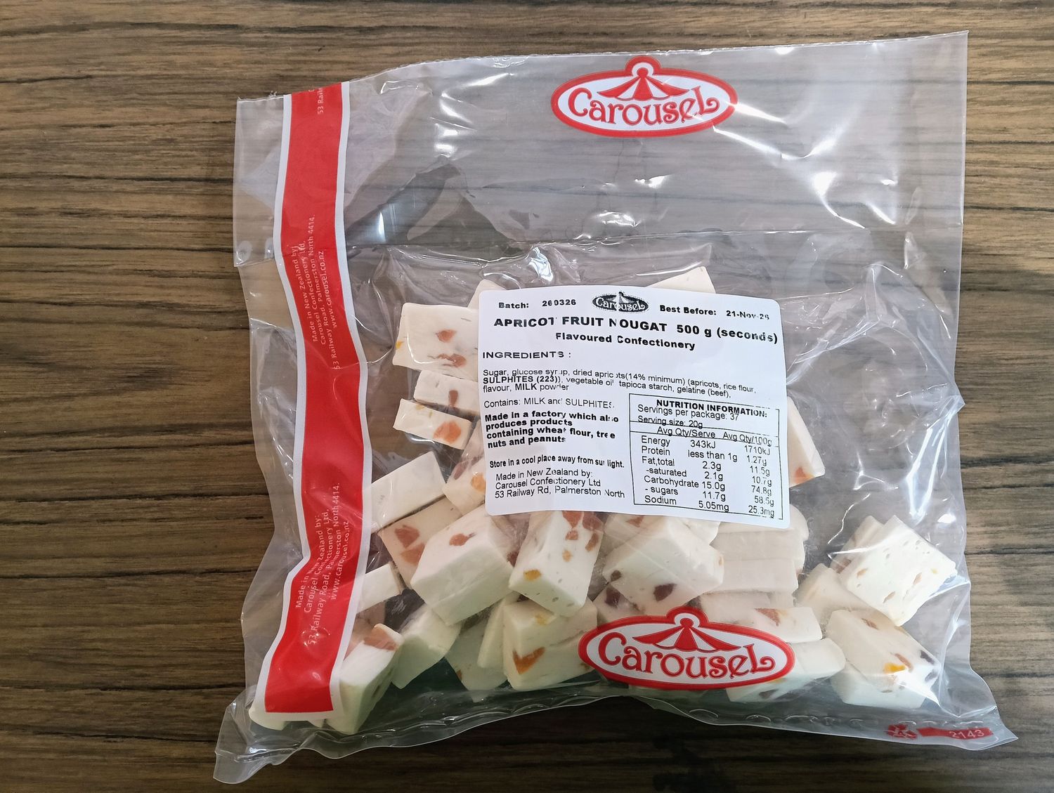 Apricot Fruit Nougat-500g