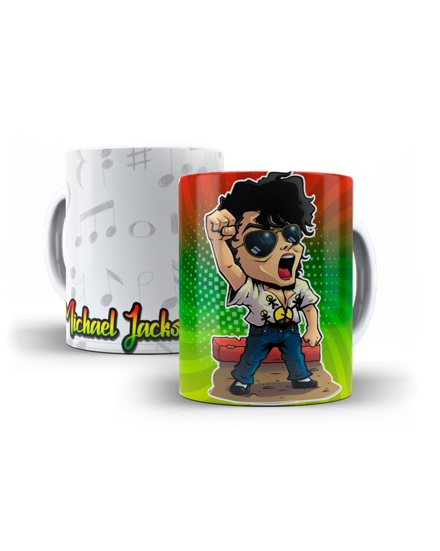 Taza de - Michael Jackson - Personalizable con nombre