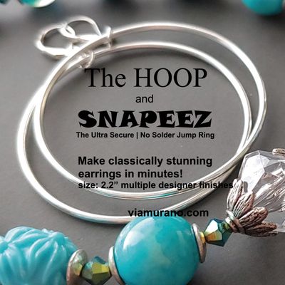 The HOOP - Lightweight Round Seamless Brass Hoop. 2.2" Diameter.   Pack 2.
