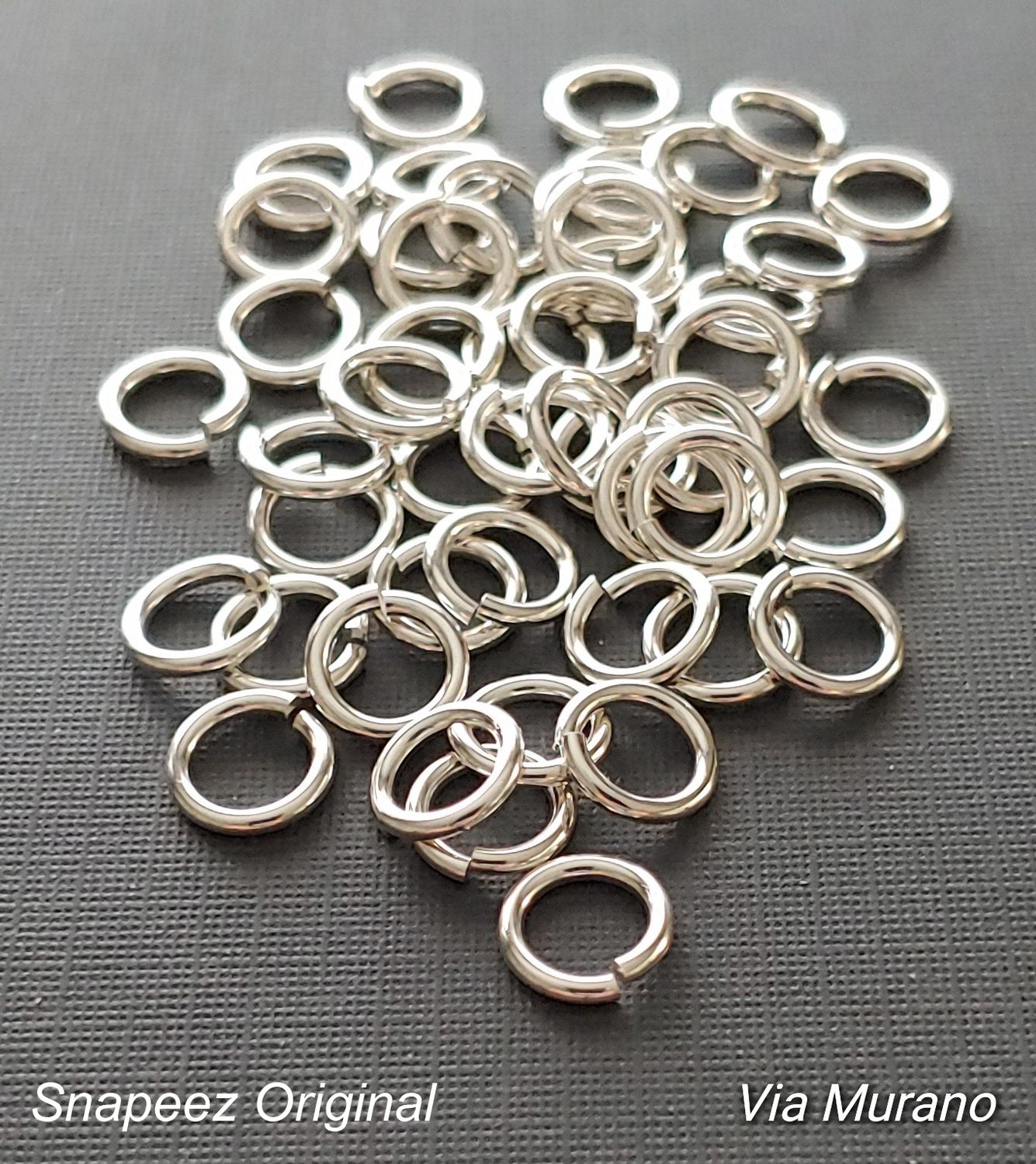 Original SNAPEEZ Hard Open Jump Ring 8mm Heavy Gauge (Choose