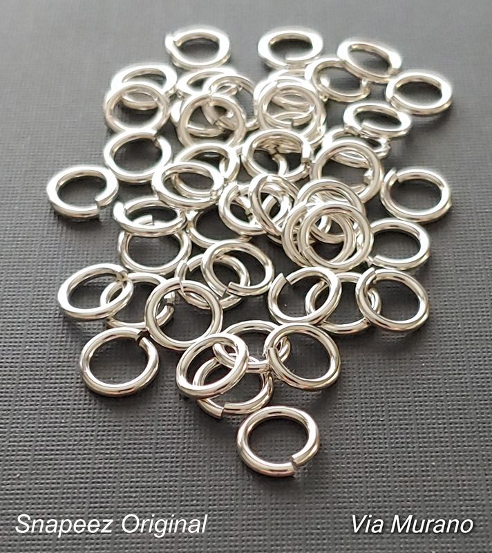 Original SNAPEEZ Hard Open Jump Ring 8mm Heavy Gauge (Choose
