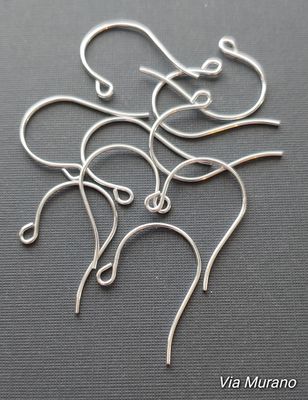 French Style Earwires DuroPlate 15x27mm (5 Pair).