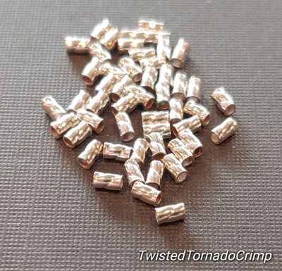 Twisted Tornado Crimp® Bead Classic Pro-Pak ULTRAPLATE®.  Made in USA.