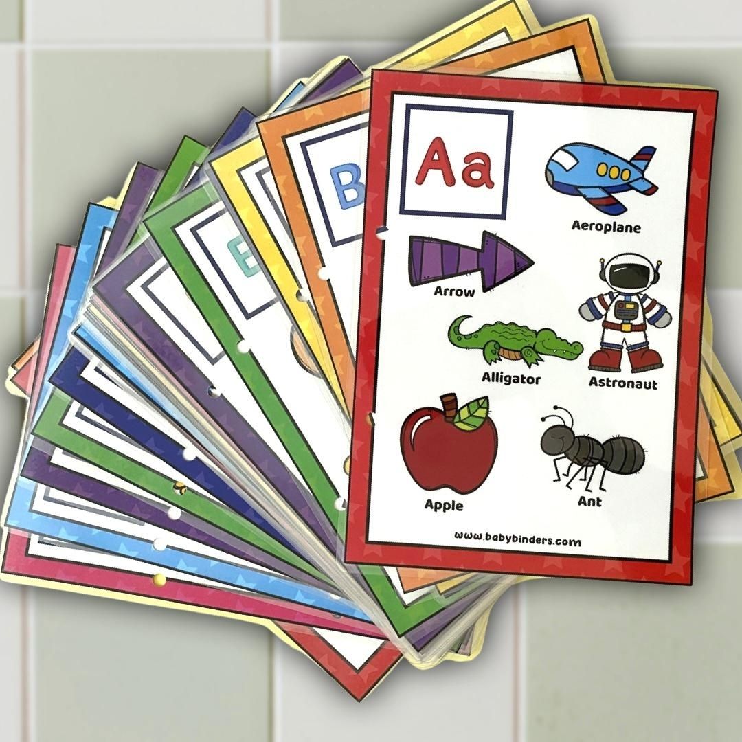 ABC Letters Flash Cards for 3-5 Year Kids.