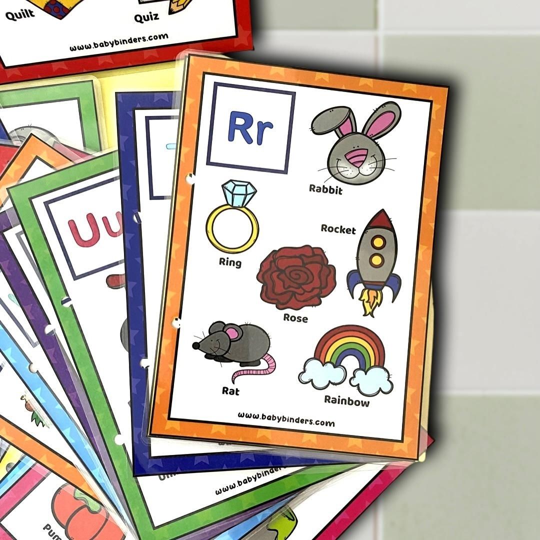 ABC Letters Flash Cards for 3-5 Year Kids.