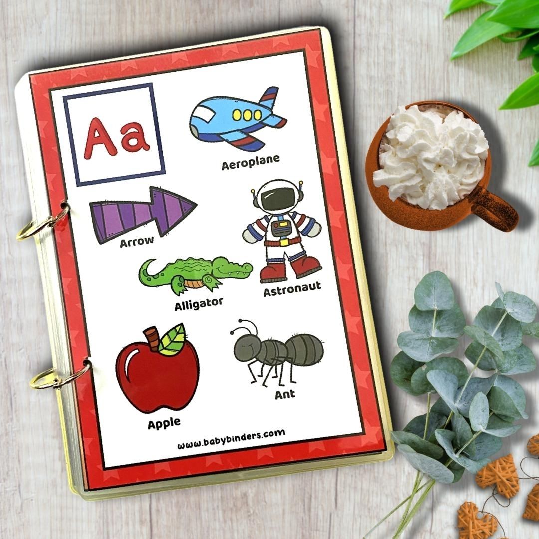 ABC Letters Flash Cards for 3-5 Year Kids.
