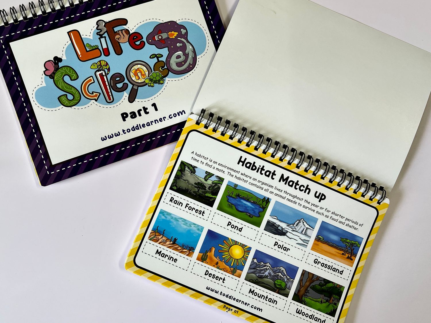 Learning Life Science Part 1 andf Part 2 Bundle for Children