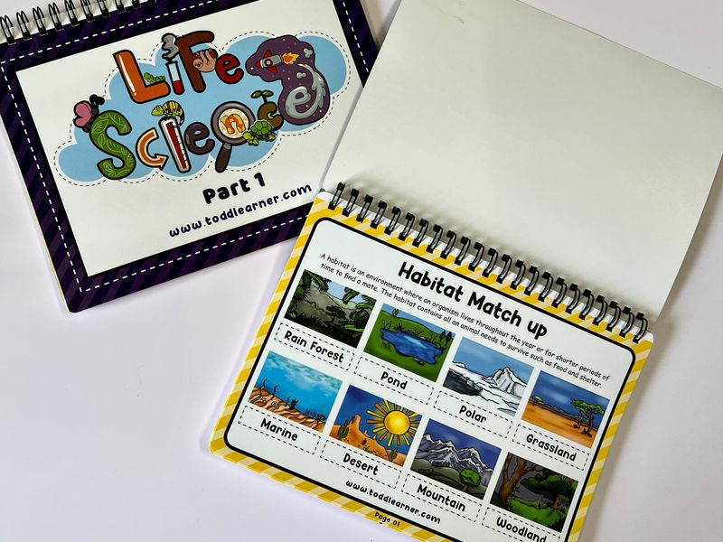 Learning Life Science Part 1 andf Part 2 Bundle for Children