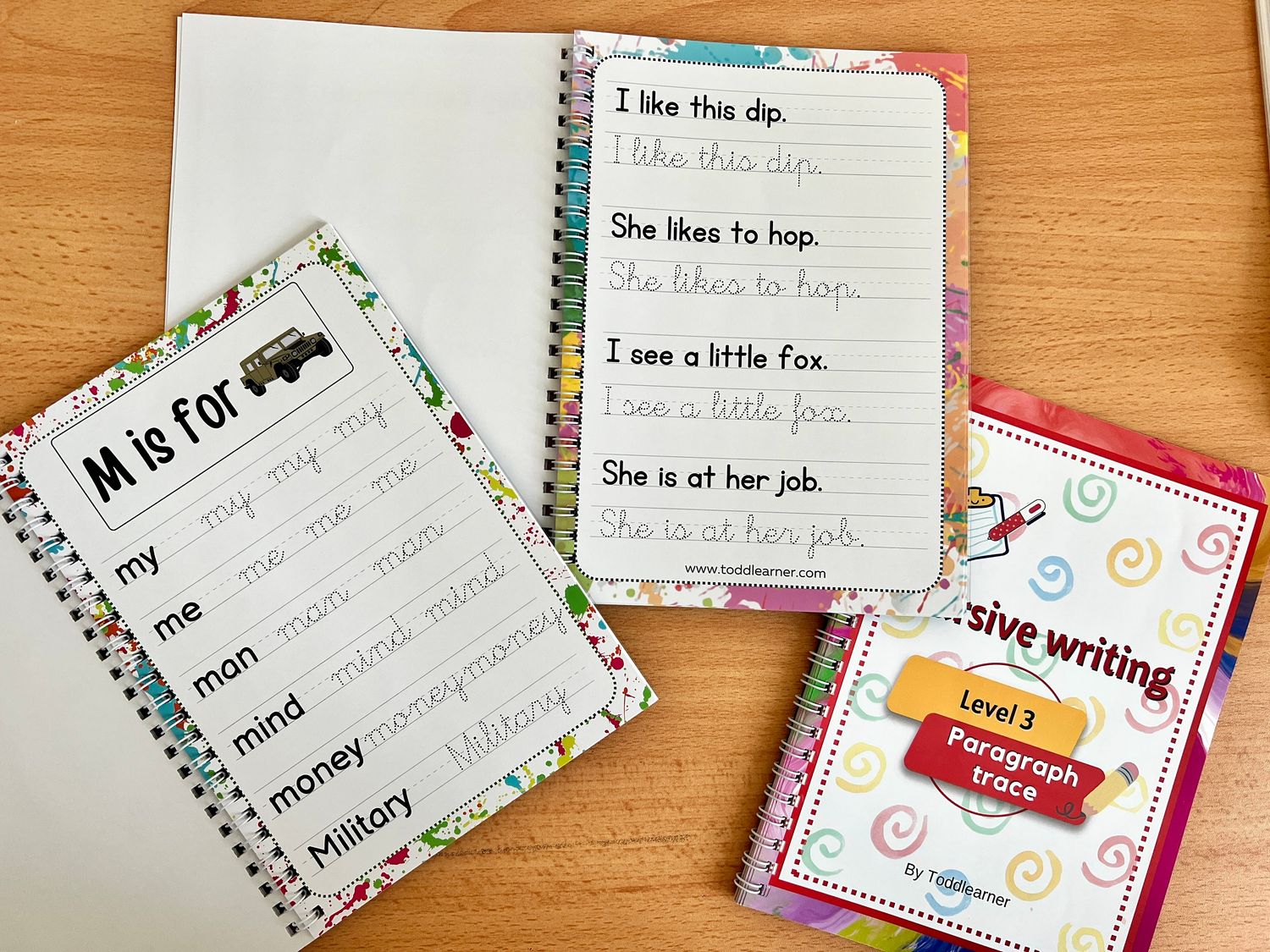 English Cursive Writing Practice Book set for 4-7 Years.