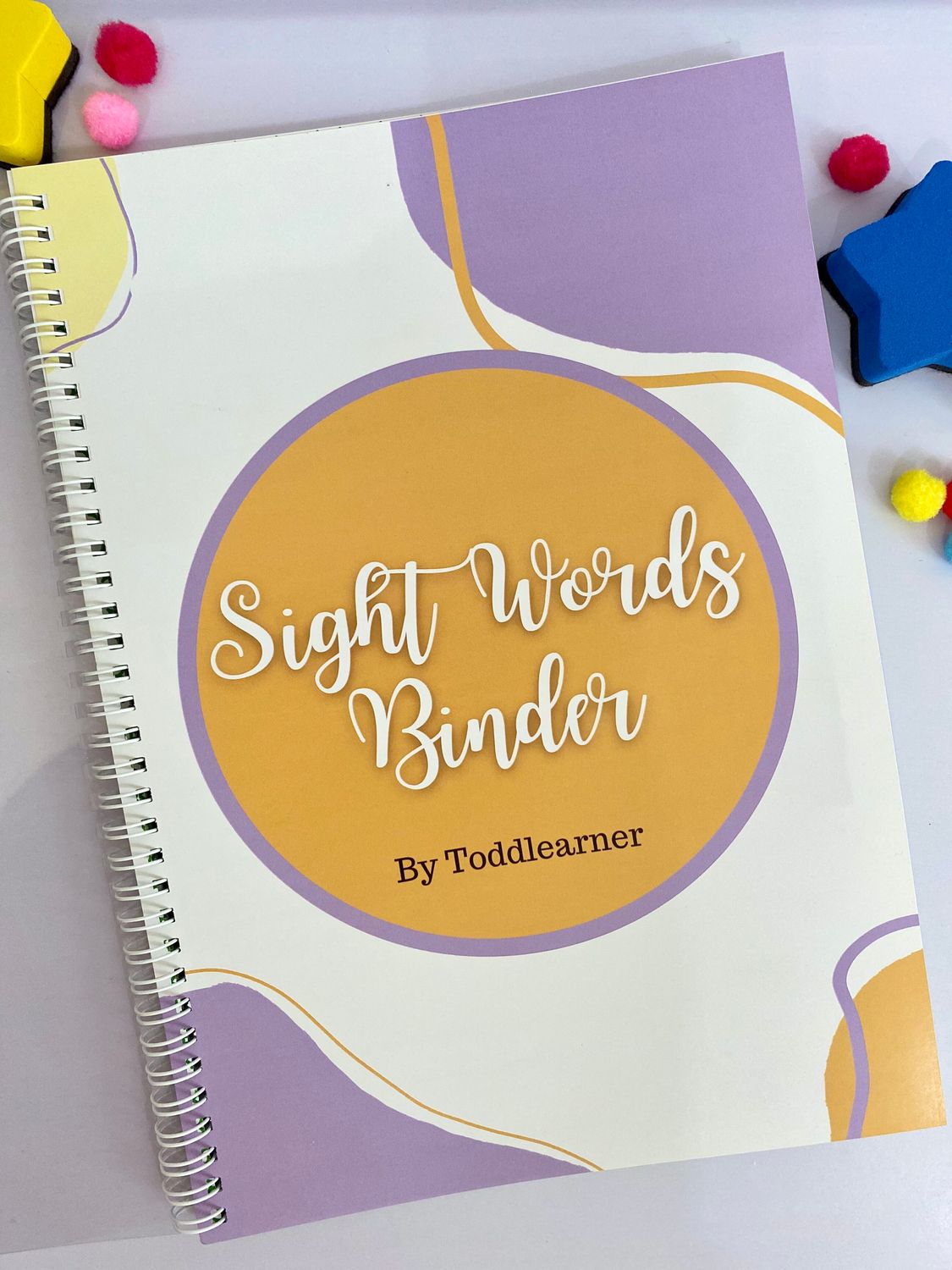 Rewritable English Sight Words Practice Book for Kids.