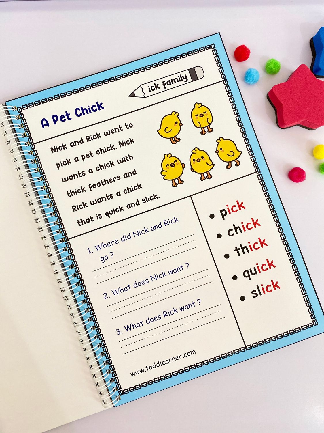 English Reading Fluency Book for Kids.