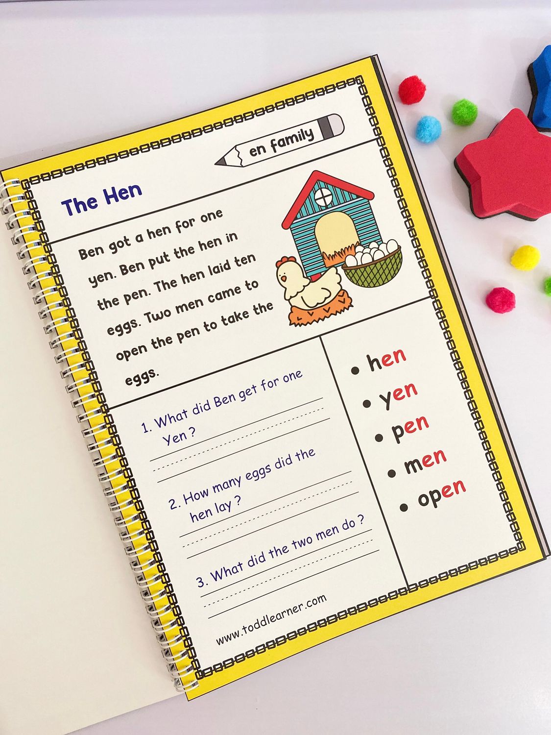 English Reading Fluency Book for Kids.