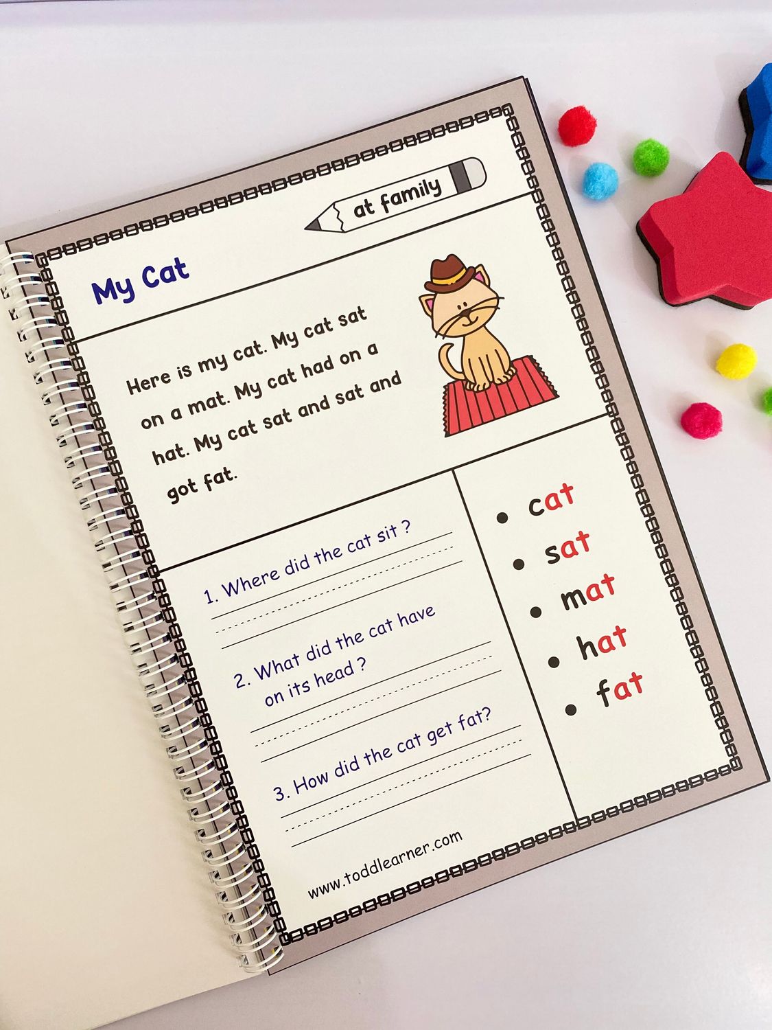 English Reading Fluency Book for Kids.