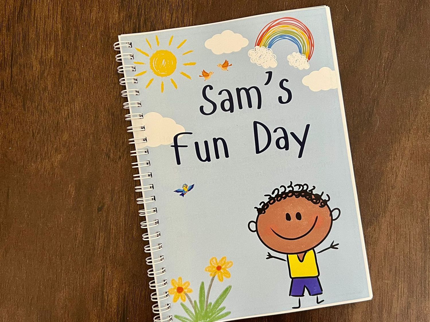Sam's Fun Day English Reading Book for Kids. Suitable for 4-7 Years.