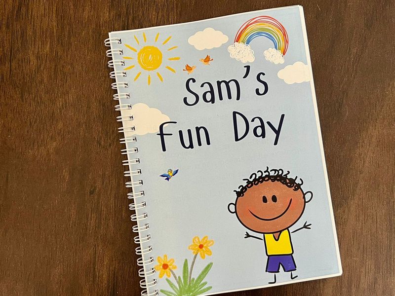 Sam's Fun Day English Reading Book for Kids. Suitable for 4-7 Years.