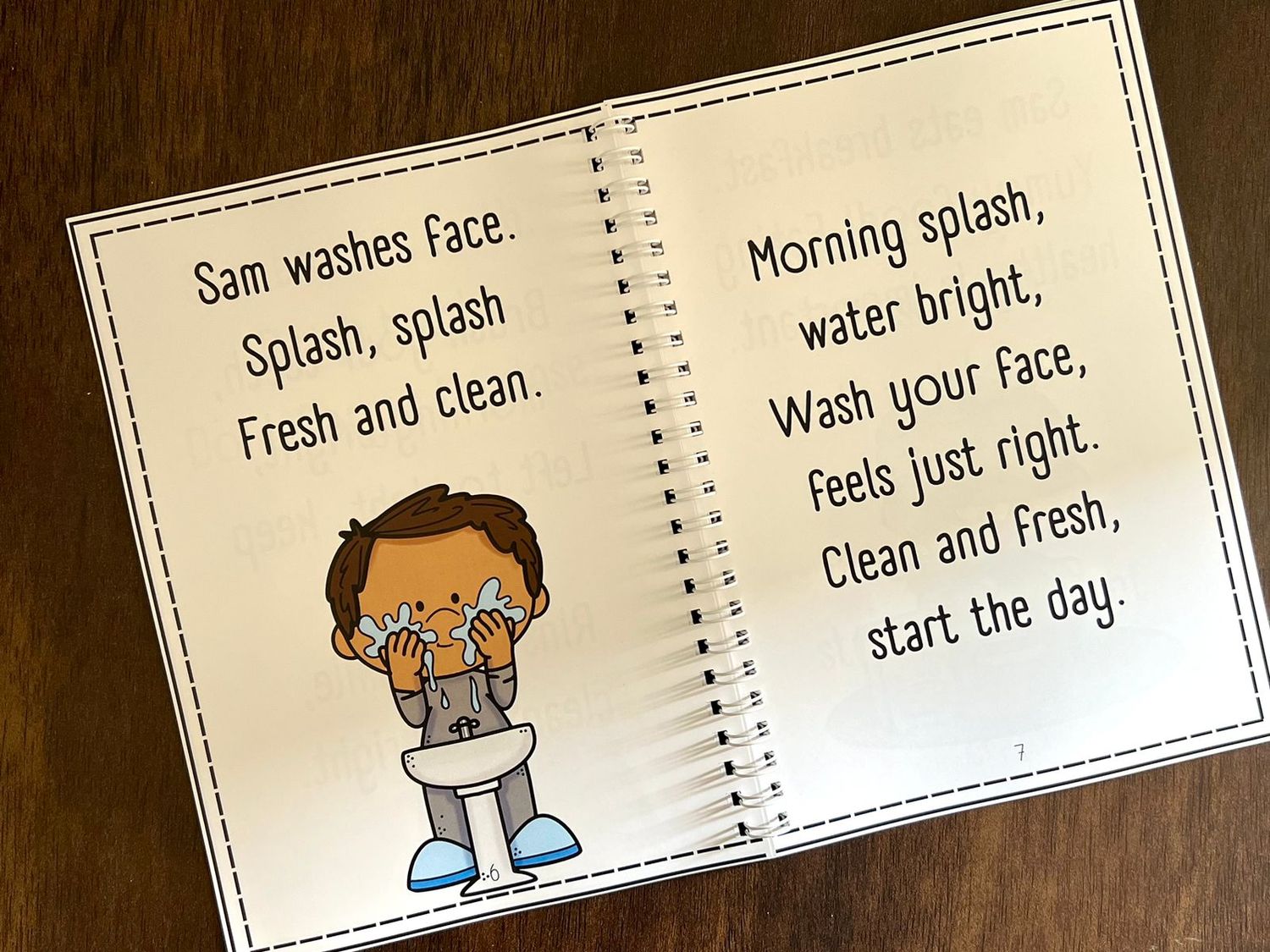 Sam's Fun Day English Reading Book for Kids. Suitable for 4-7 Years.