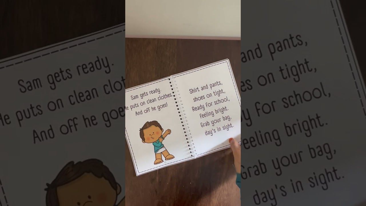 Sam's Fun Day English Reading Book for Kids. Suitable for 4-7 Years.