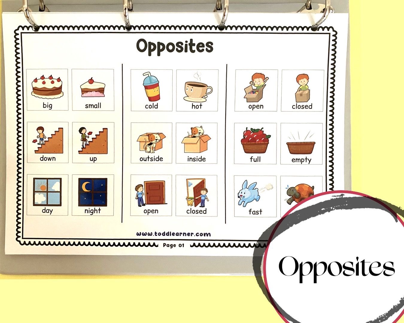 Add on learning Binder (Laminated Version)