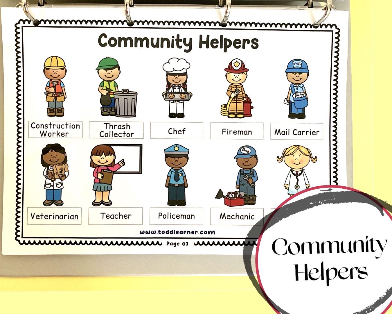 Add on learning Binder (Laminated Version)