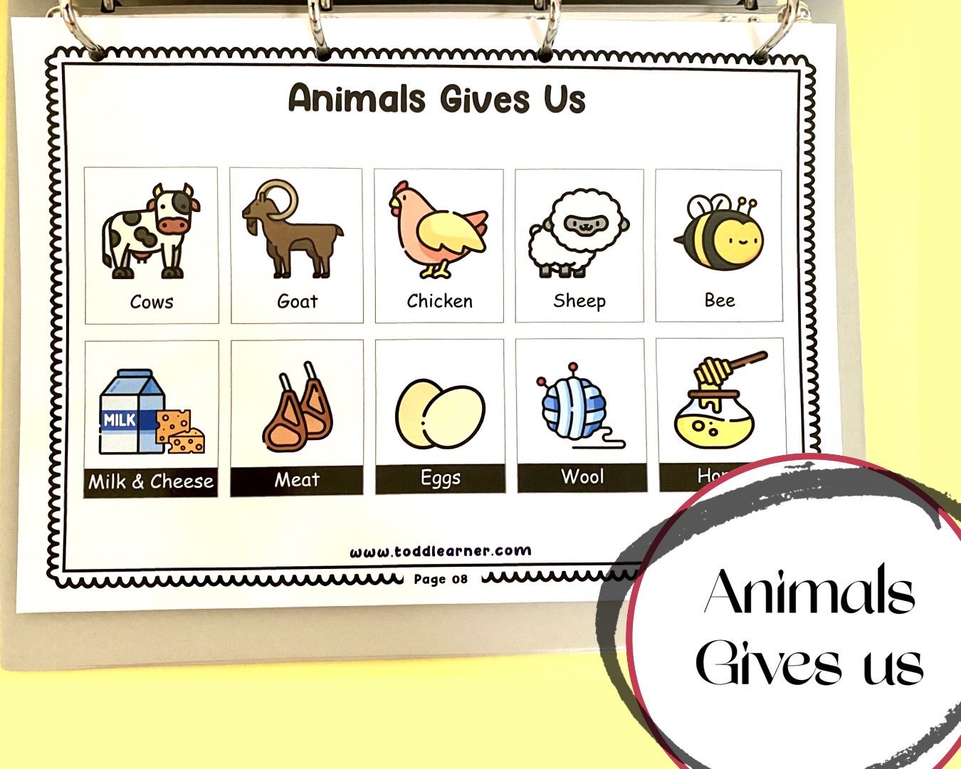 Add on learning Binder (Laminated Version)