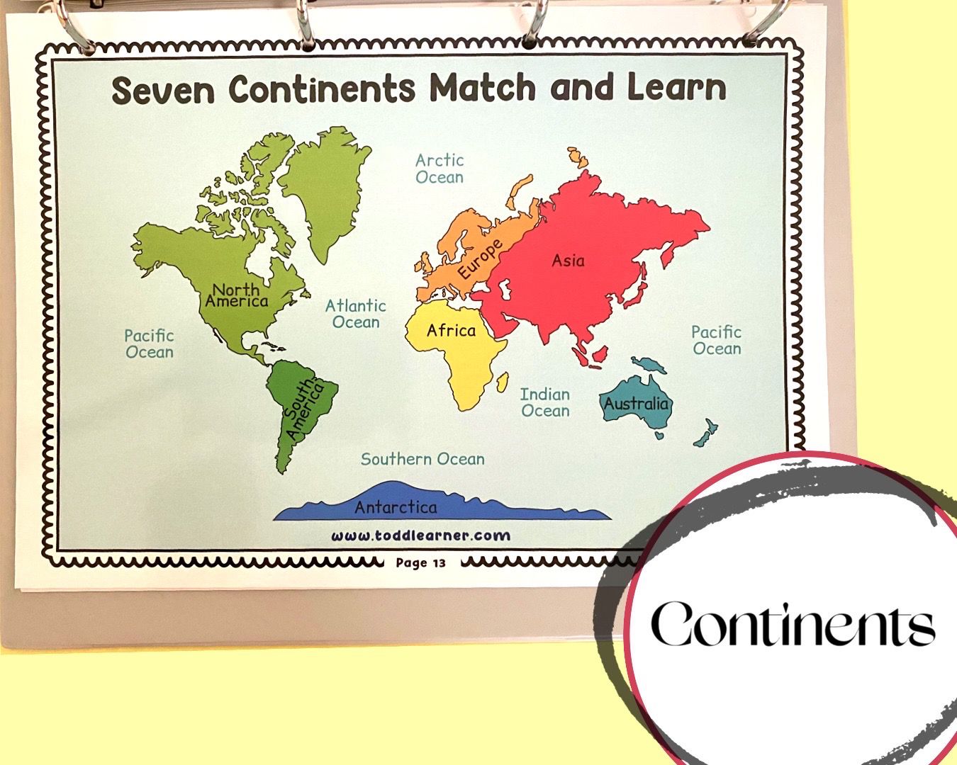 Add on learning Binder (Laminated Version)