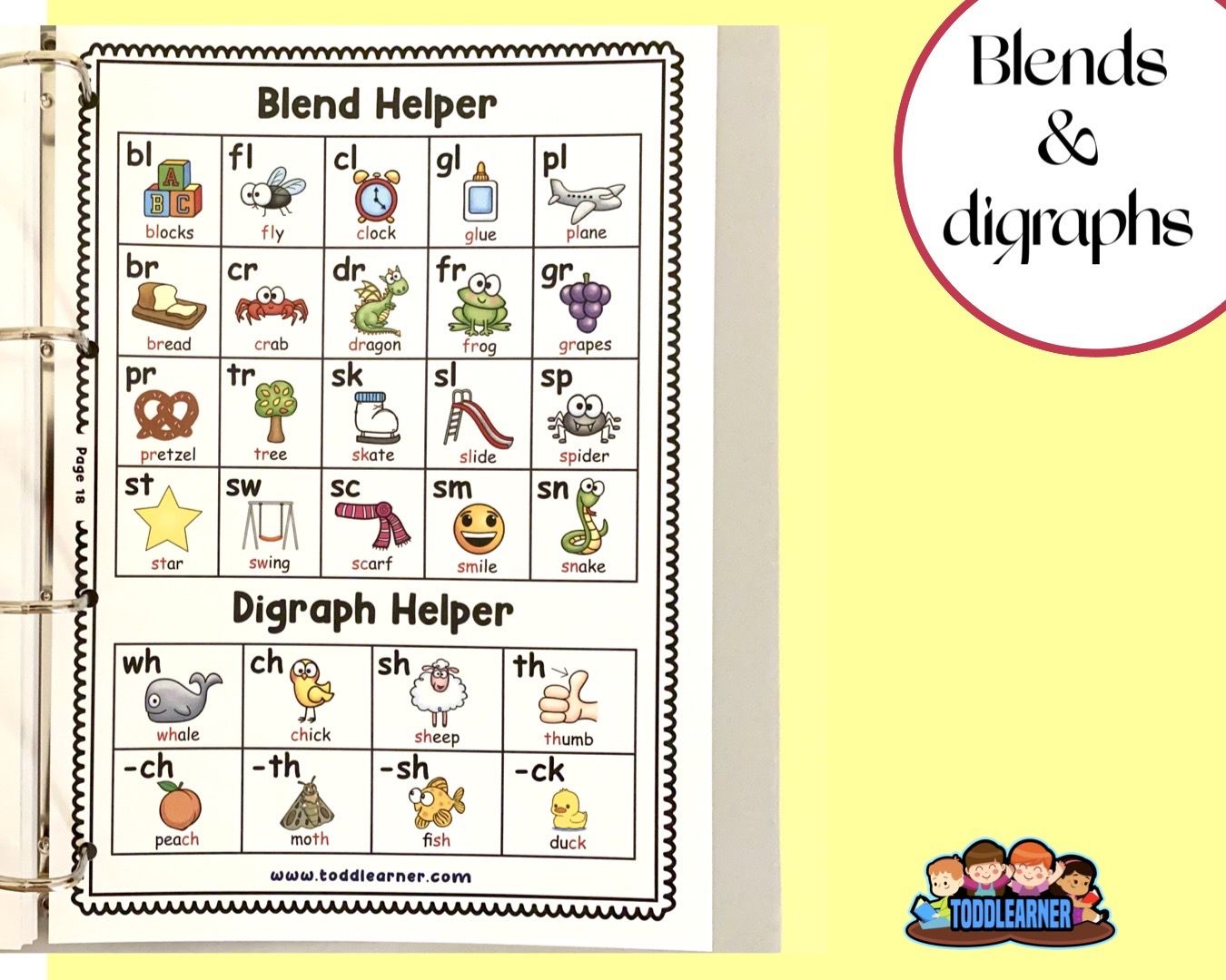 Add on learning Binder (Laminated Version)