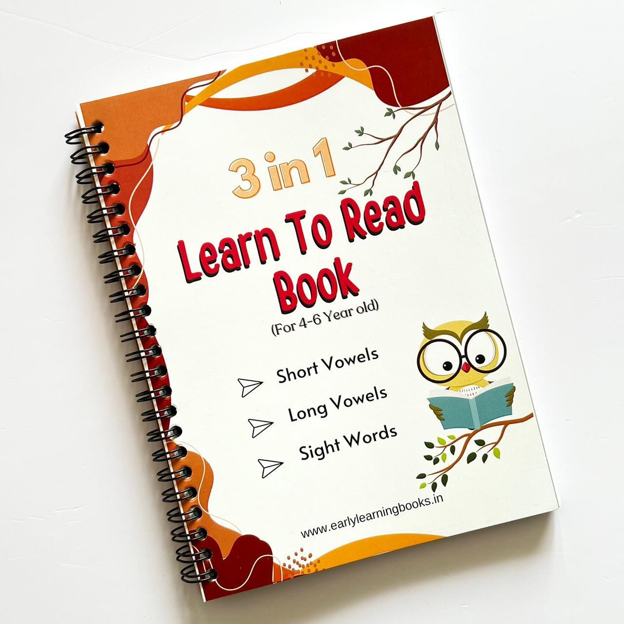 3 in 1 Learn to Read Book for Kids