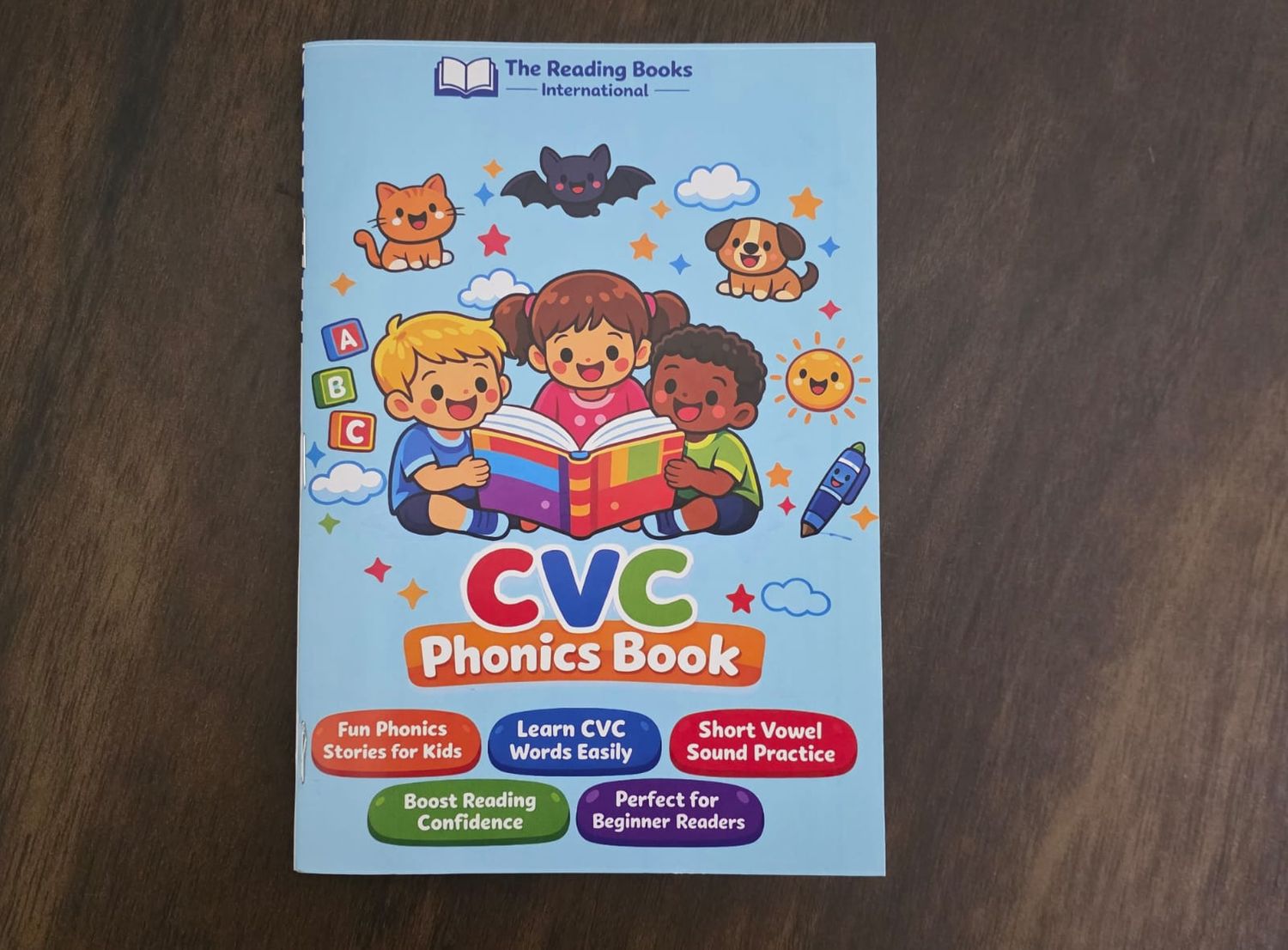CVC Words Learning Book for Kids (Ages 3-6) | Phonics Reading Practice | Learn to Read 3 Letter Words