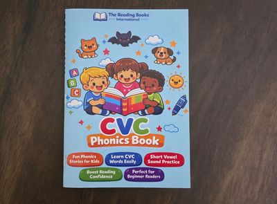 CVC Words Learning Book for Kids (Ages 3-6) | Phonics Reading Practice | Learn to Read 3 Letter Words