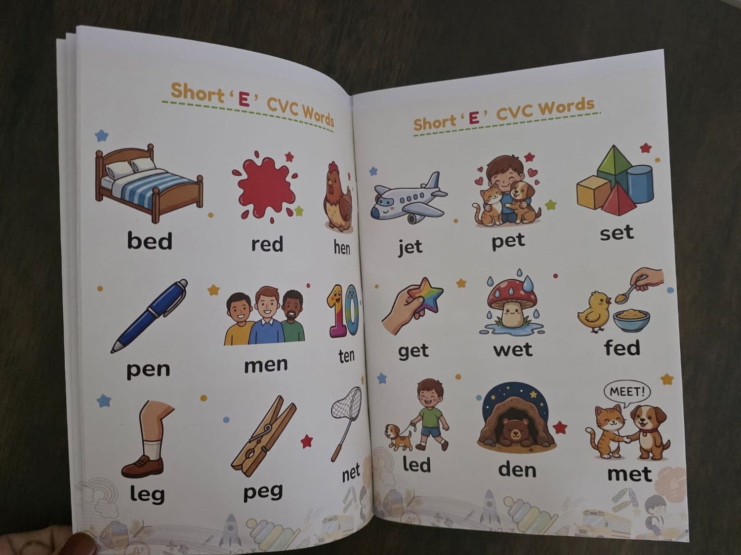 CVC Words Learning Book for Kids (Ages 3-6) | Phonics Reading Practice | Learn to Read 3 Letter Words
