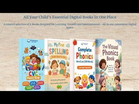 Complete Early Learning Bundle (20 E-Books) for Kids Ages 3–7 | Phonics, CVC Words, Sight Words, Vocabulary, Math &amp; Sentence Building