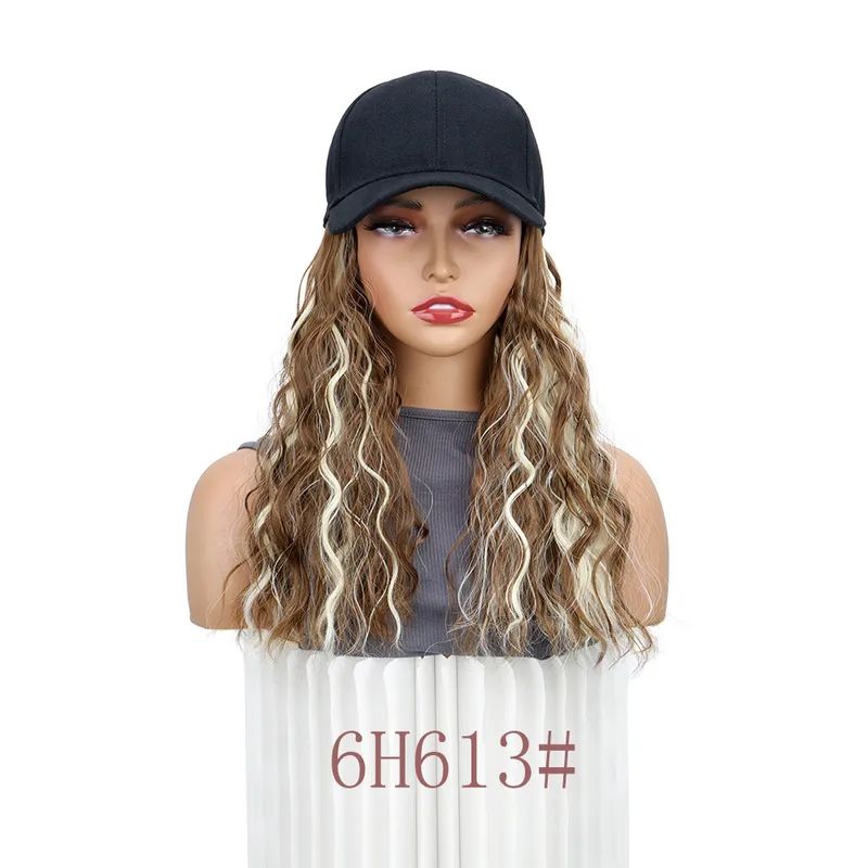 Multicolor Short Curly Hair Full Head Wig with Cap