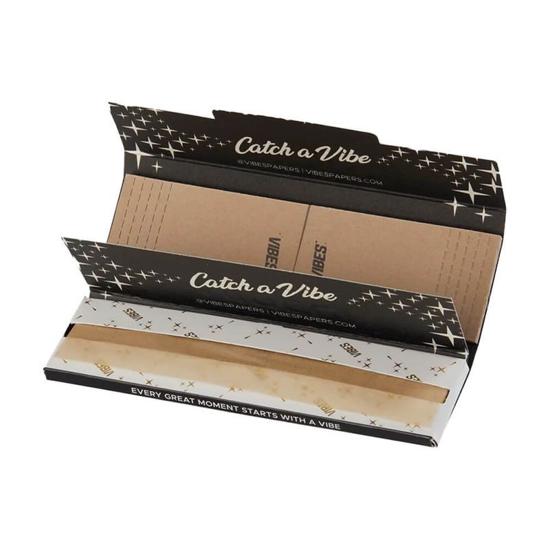 VIBES Rolling Papers King Size Slim with Tips Ultra Thin with tips