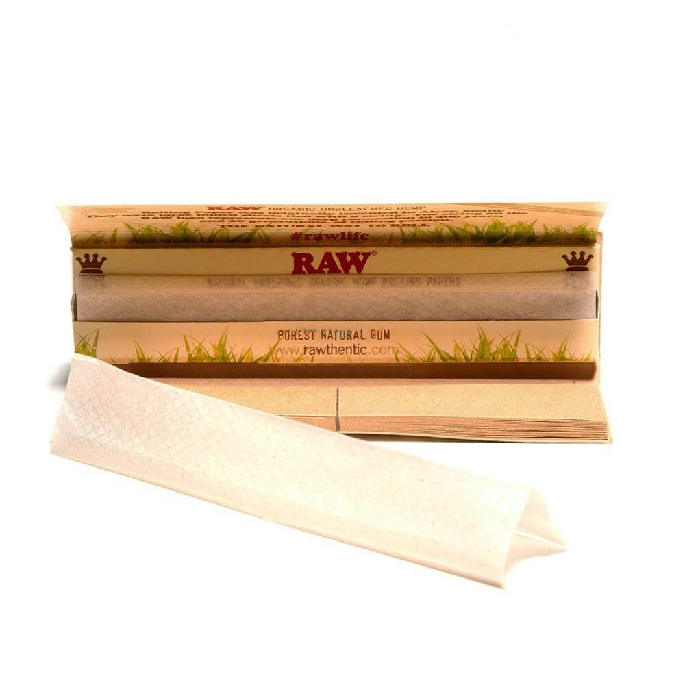 RAW Connoisseur Kingsize Organic Hemp Rolling Papers With Tips