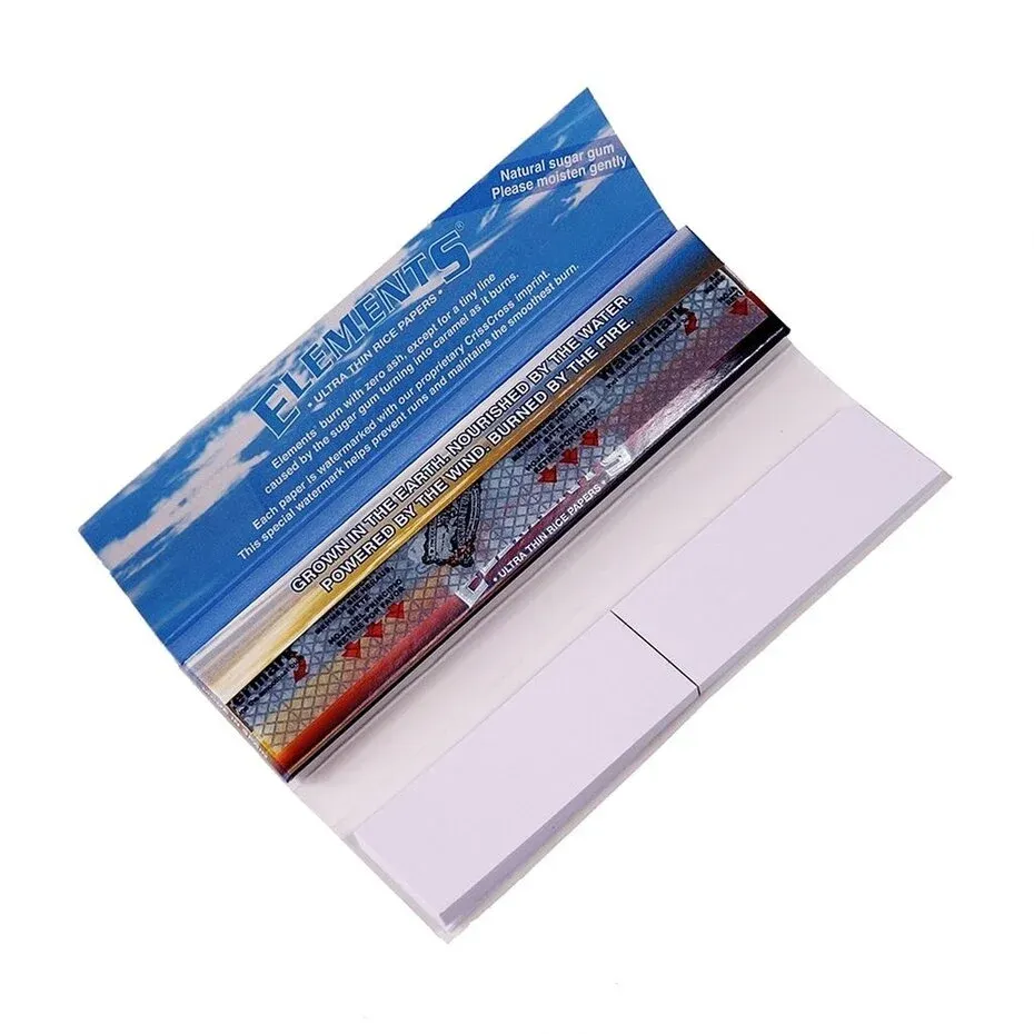 Elements Connoisseur Kingsize Slim Rolling Papers + Tips
